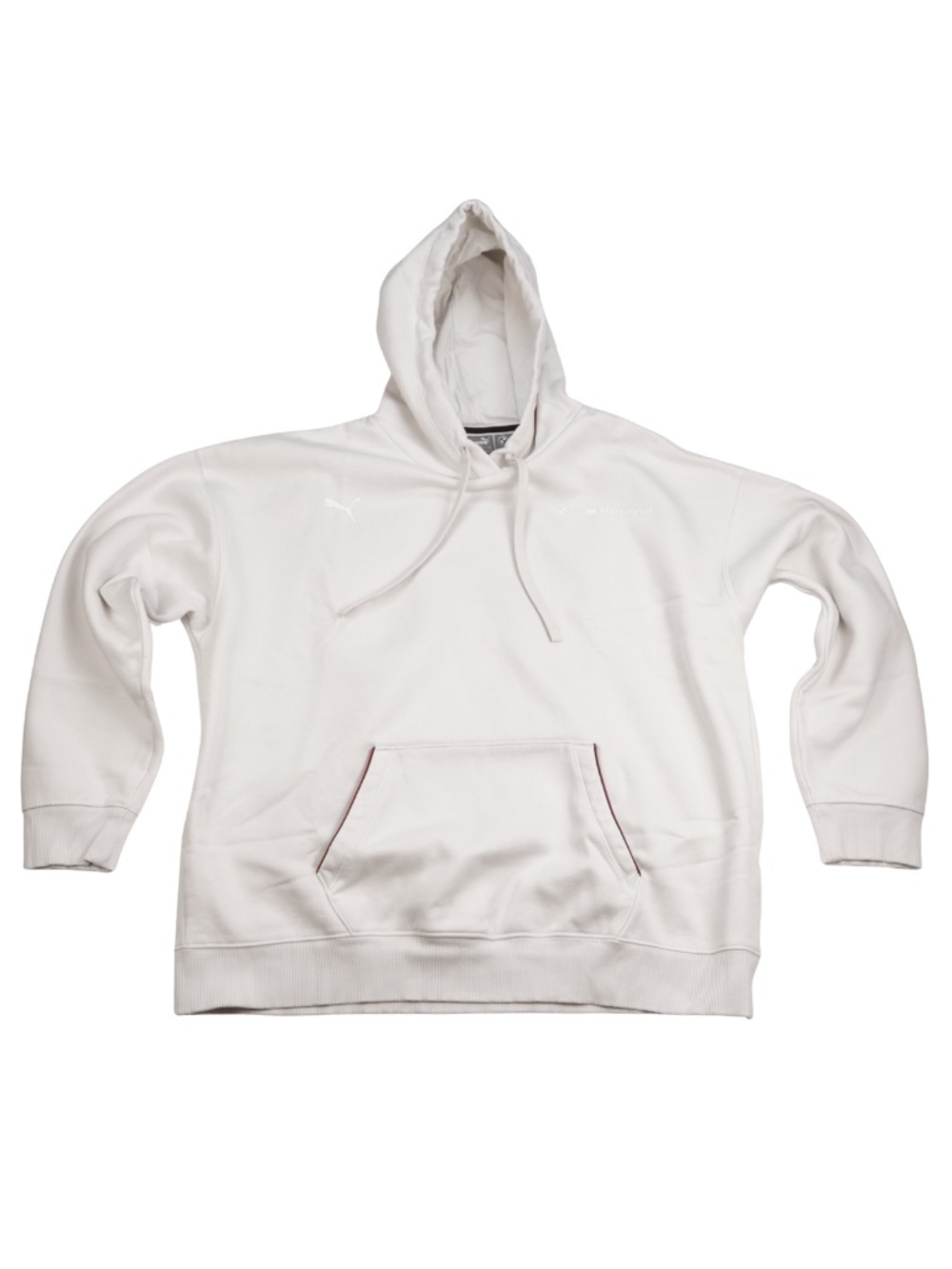 Puma BMW Motorsport Hoodie Women's M Cream Logo Pullover Racing Streetwear